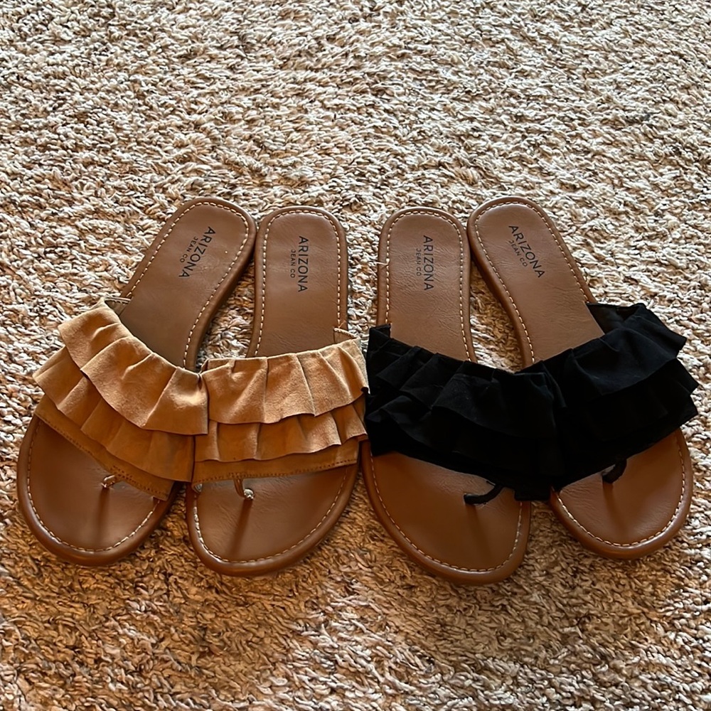 Ruffle Flip Flops
